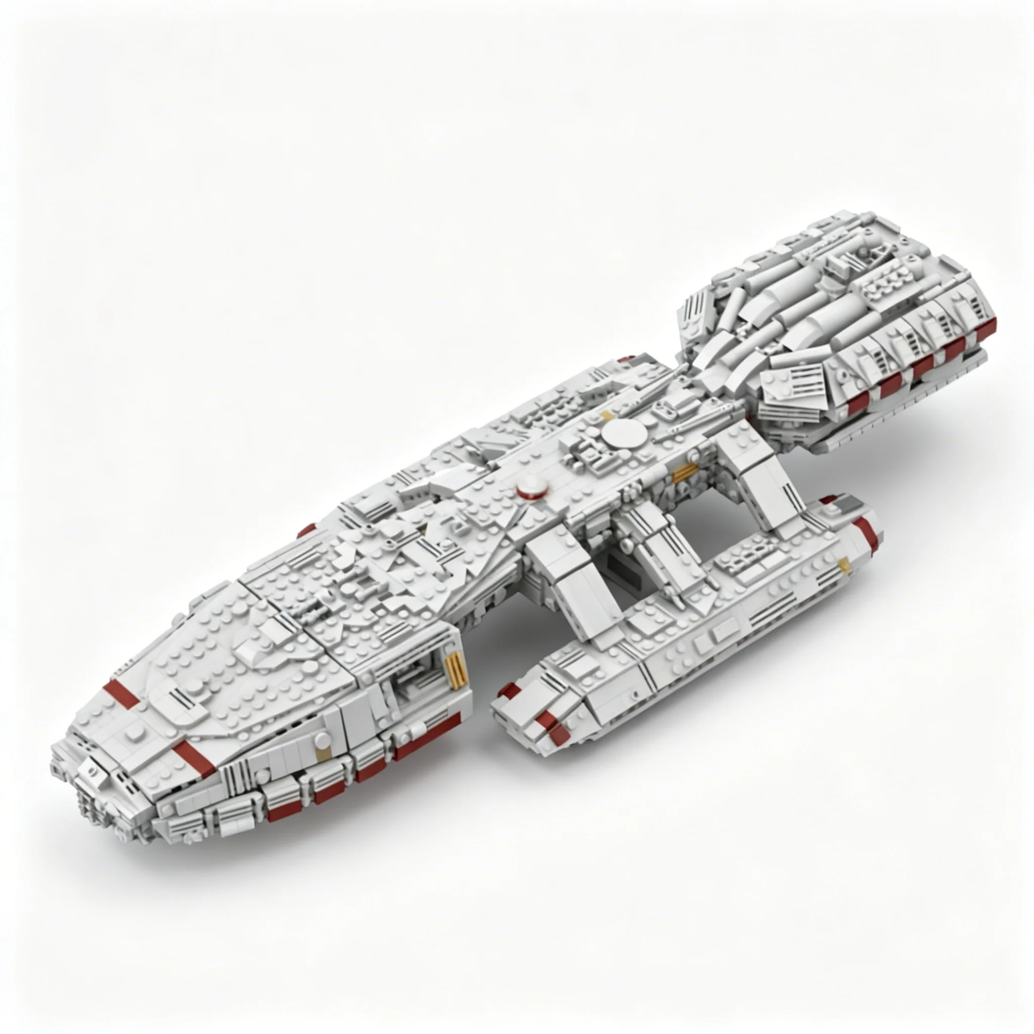 2568pcs MOC Space Classic Space Battlestar Galactica Nova Class Model Building Blocks Toy Brick 3D Education Collection Idea