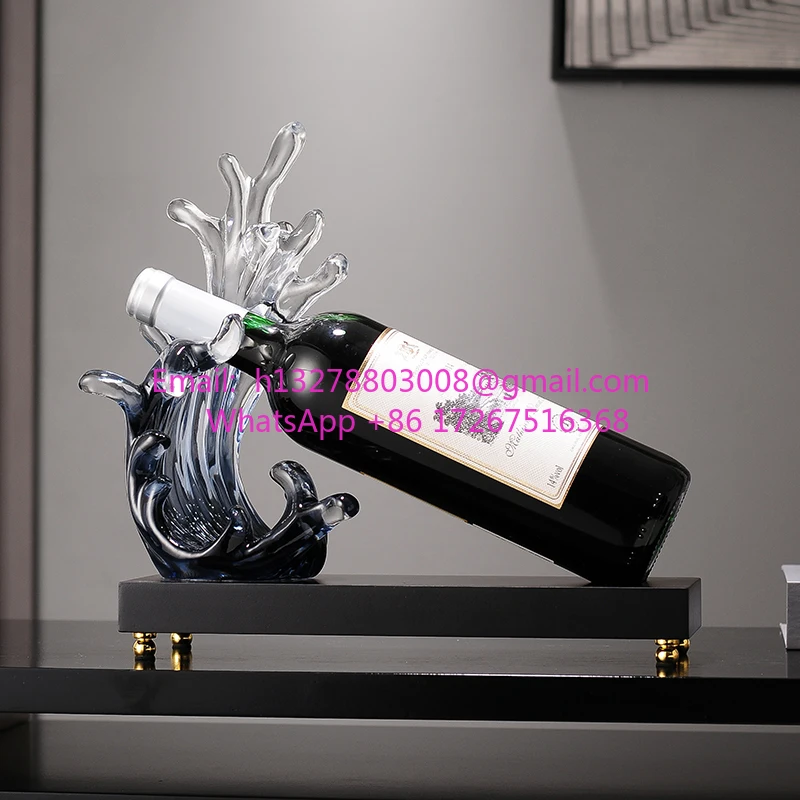 

Ride the wind and waves soft decoration high-end red wine rack light luxury high-end