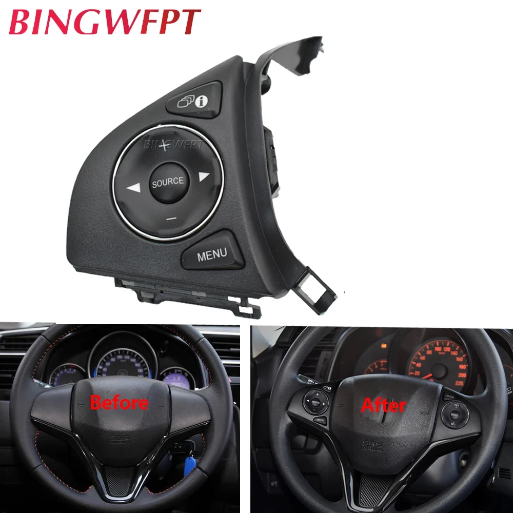 Buttons Switch For Honda Fit 2015-2018 CITY XRV HRV Audio Radio Remote Cruise Control Button Steering Wheel Control Car Styling