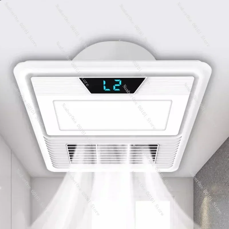 Air-heated bathroom heater 30x30cm multifunctional integrated ceiling lighting heating ventilation integrated bathroom