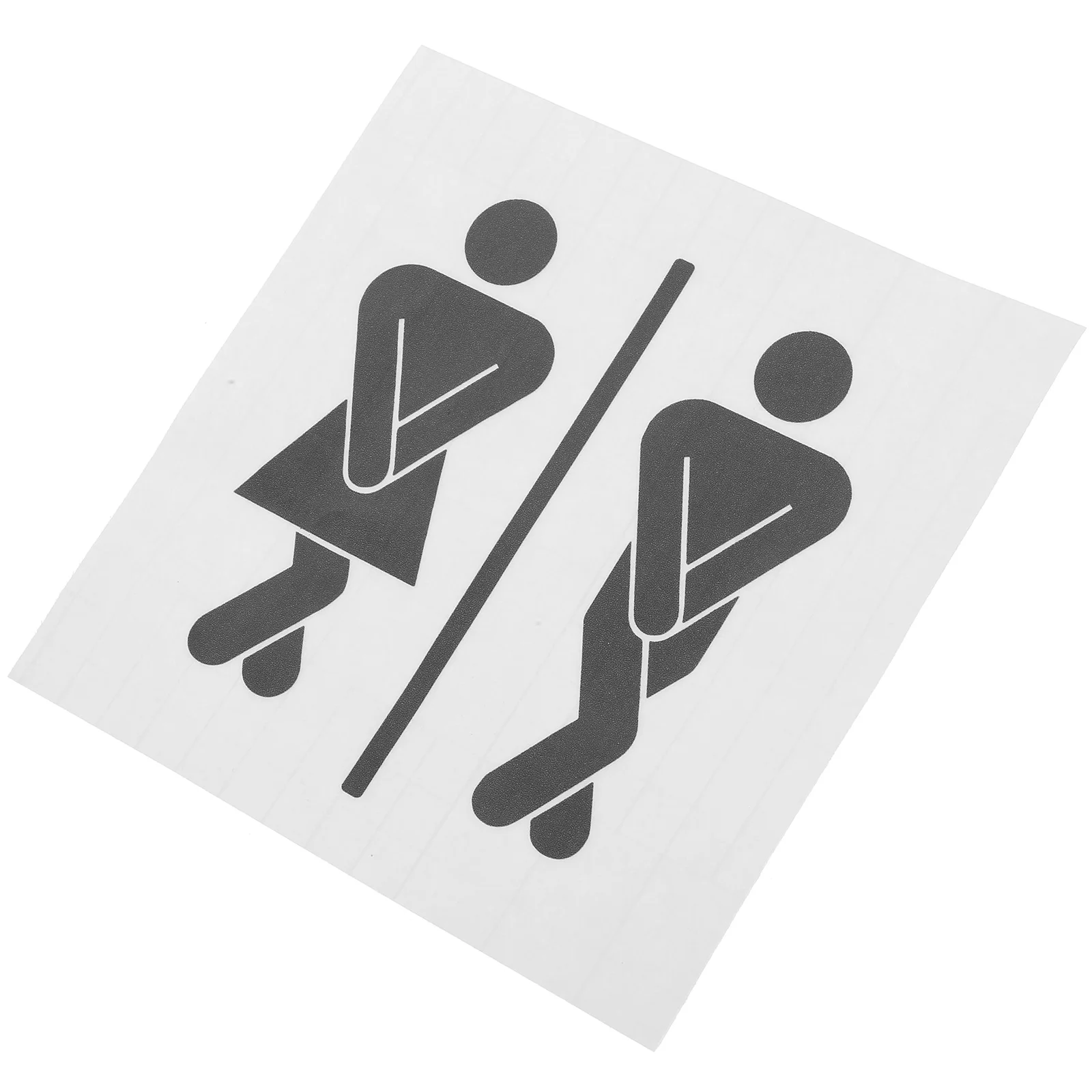 

Sanitary Door Sticker Toilet Sign Stickers Waterproof Wall Applique Pvc Decal for Home Miss Man