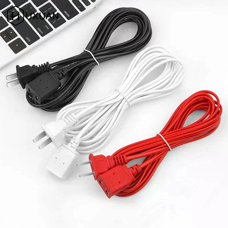 1.5/2/2.5/4.2/4/4.5/6m AC Power Cord Line With ON/OFF Switch Button Cables Wire Two-pin Plug Cable Extension Cords Adapter