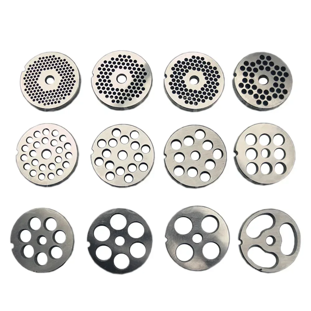 #22 Type Replaceable Meat Grinder Plate Hole 3-24mm Manganese Steel Chopper Disc For Mixer Food Chopper