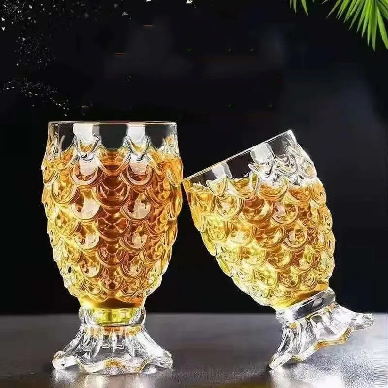 

180 мл/235 мл Изысканная чашка для мохито, рыбья чешуя, коктейльный бокал с рисунком, креативный бокал для вина в форме русалки, премиальный бокал для виски