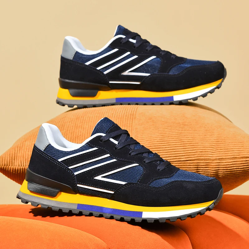 

Men's Shoes Breathable All-match Mesh Shoes Casual Sports Trendy Shoes Men's All-match Wear-resistant Running Shoes for Men