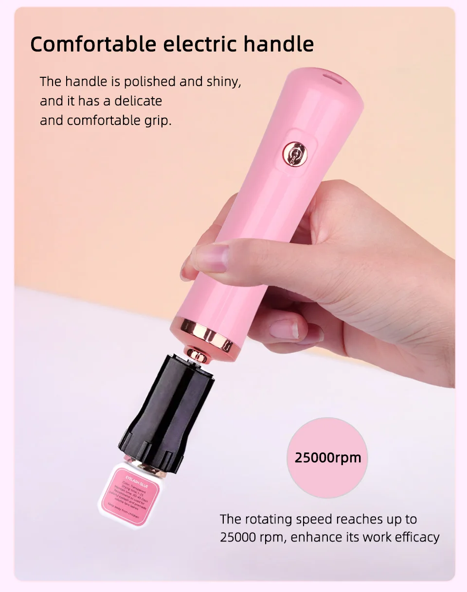 Tragbare Wimpern Kleber Shaker USB Elektrische Wake-up Gerät für Nagellack Tattoo Tinte Pigment Flüssigkeit Schütteln Maschine Wimpern Werkzeuge – Detail 7