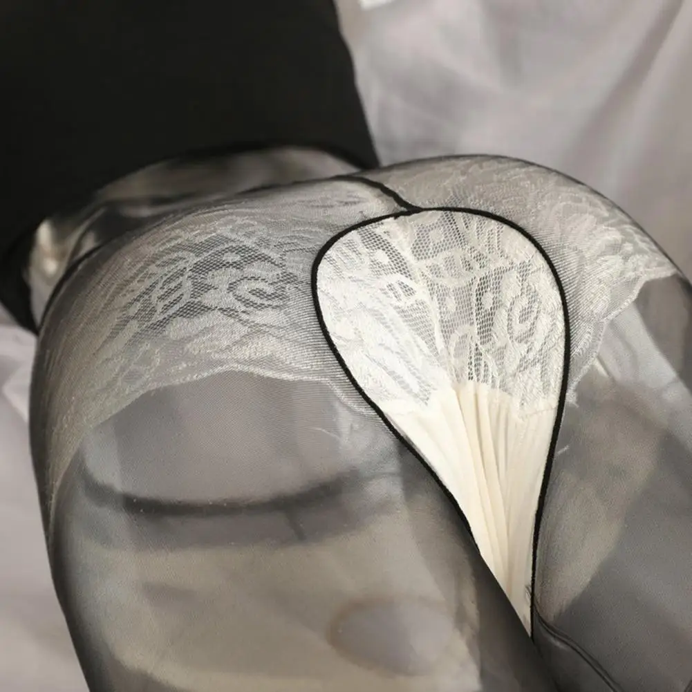 Women Pantyhose Sheer Open Crotch Ultra Thin Solid Color Sexy Hollow Out See Through Stretchy Stockings Leggings image 2