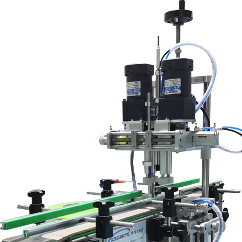 Automatic Linear Glass Wine Plastic Bottle T Cork Bottle Cap Press Machine Jar Whisky Capper Corking Capping Machine