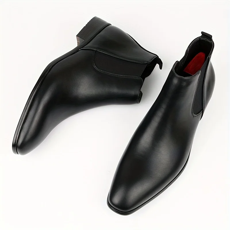 

Handmade Men's Shoes Luxury Chelsea Boots Autumn Pointed Short Boots Large Size 40-50 Fashion Comfortable Man Shoes Ankle Boots