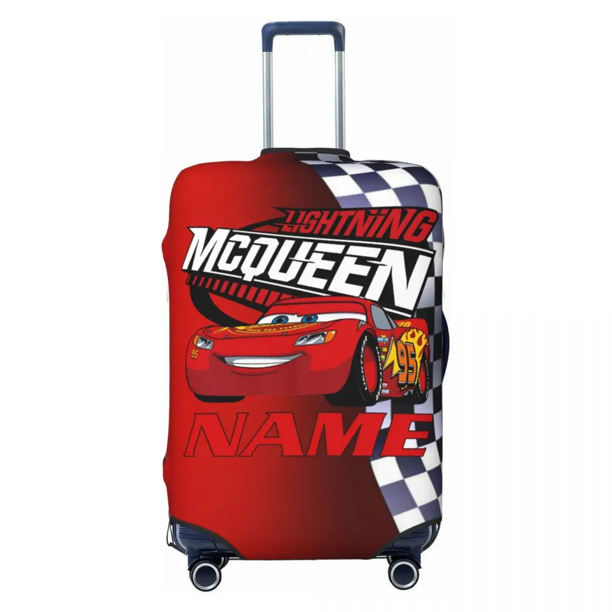 

Чехол для багажа Custom Lightning Car M-McQueen, милый мультяшный защитный чехол для чемодана, подходит для чемоданов 18-32 дюймов