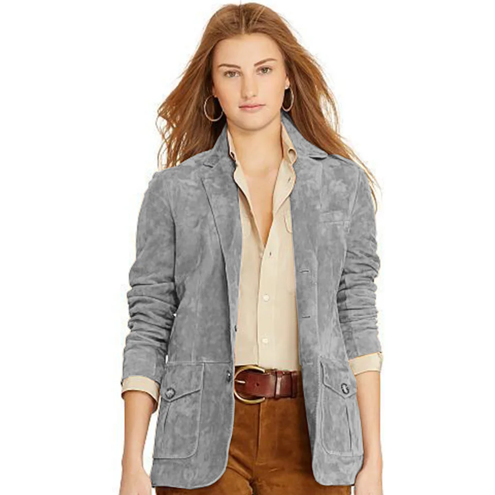 Women\'s Faux Suede Jacket Single Breasted Casual Comfortable Jacket 2024 Autumn and Winter Jacket Lady Jackets Women’s Coat Top