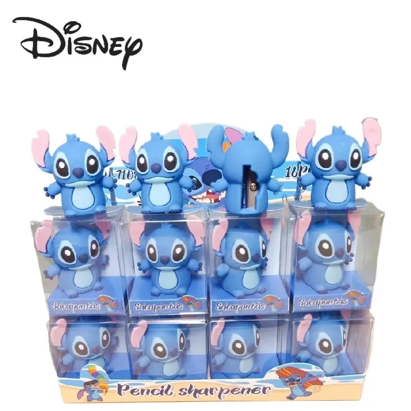 Disney Stitch Children's Manual Pencil Sharpener Student Cartoon Cute Doll Shape Pencil Sharpener Stationery Gift Wholesale