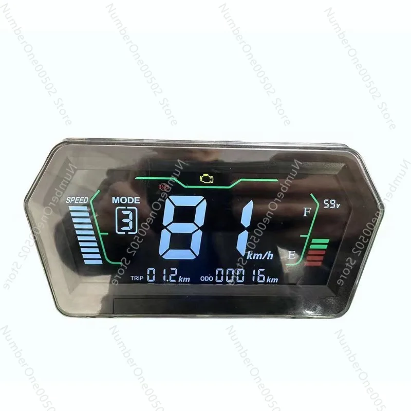 

LCD Meter Digital Speedometer CAN Bus Communication for Electric Scooter 72V 96V Adjustable​