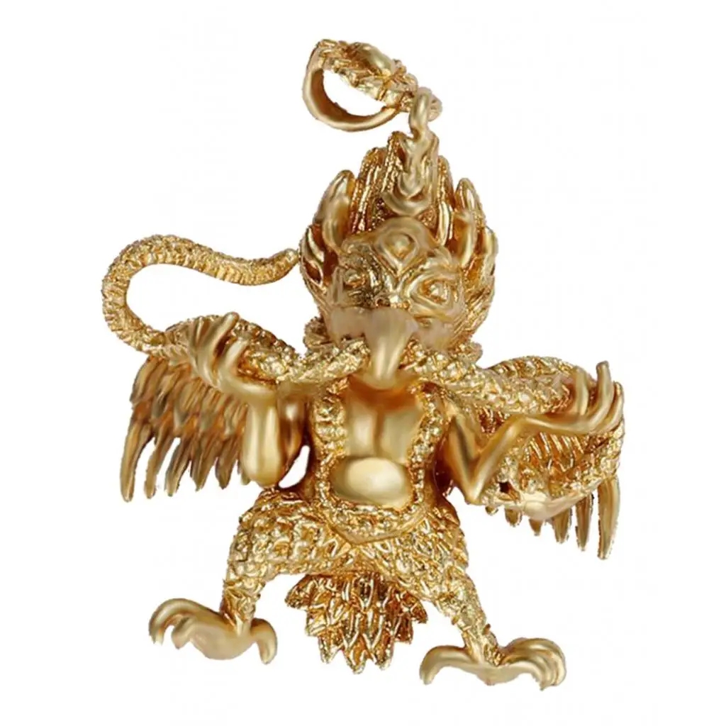 Metal Thai Buddhist Garuda Protection Amulet Charm Necklace Pendant Collectibles