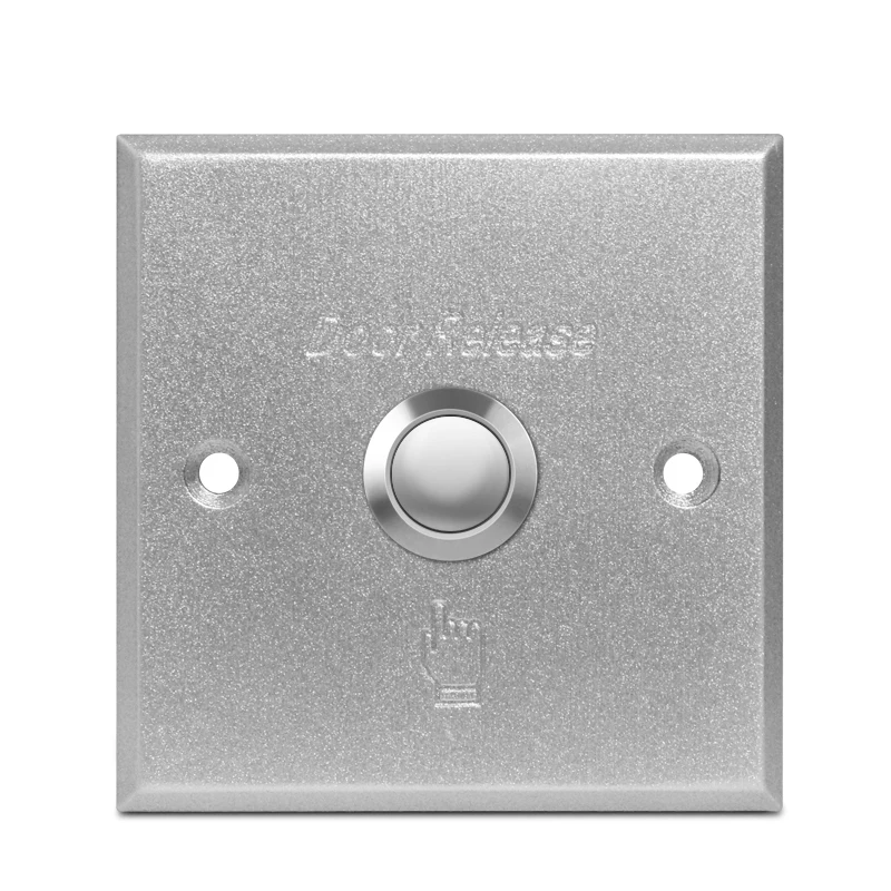 86*86mm Aluminum alloy Push Button Switch Exit Button Door release for door lock access control gate door opener