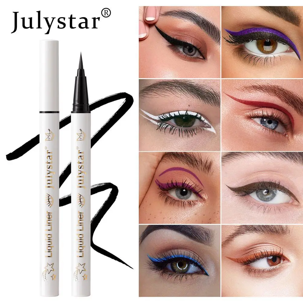 6Pcs Waterproof Eyeliner Pen Set Smudge Resistant Liquid Eyeliner Ideal for Creating Under-eye & Lower Lash Line Eye Makeup Pens
