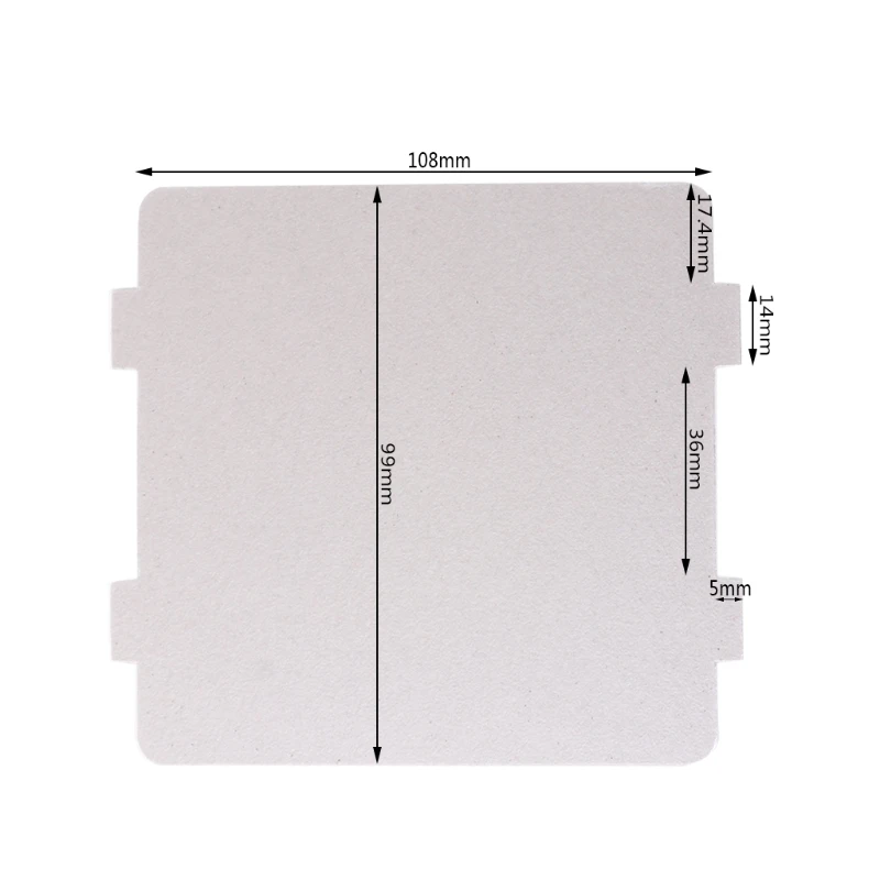 5Pcs Mica Plates Sheets Microwave Oven Repairing Part 108x99mm Kitchen For Midea A0NC