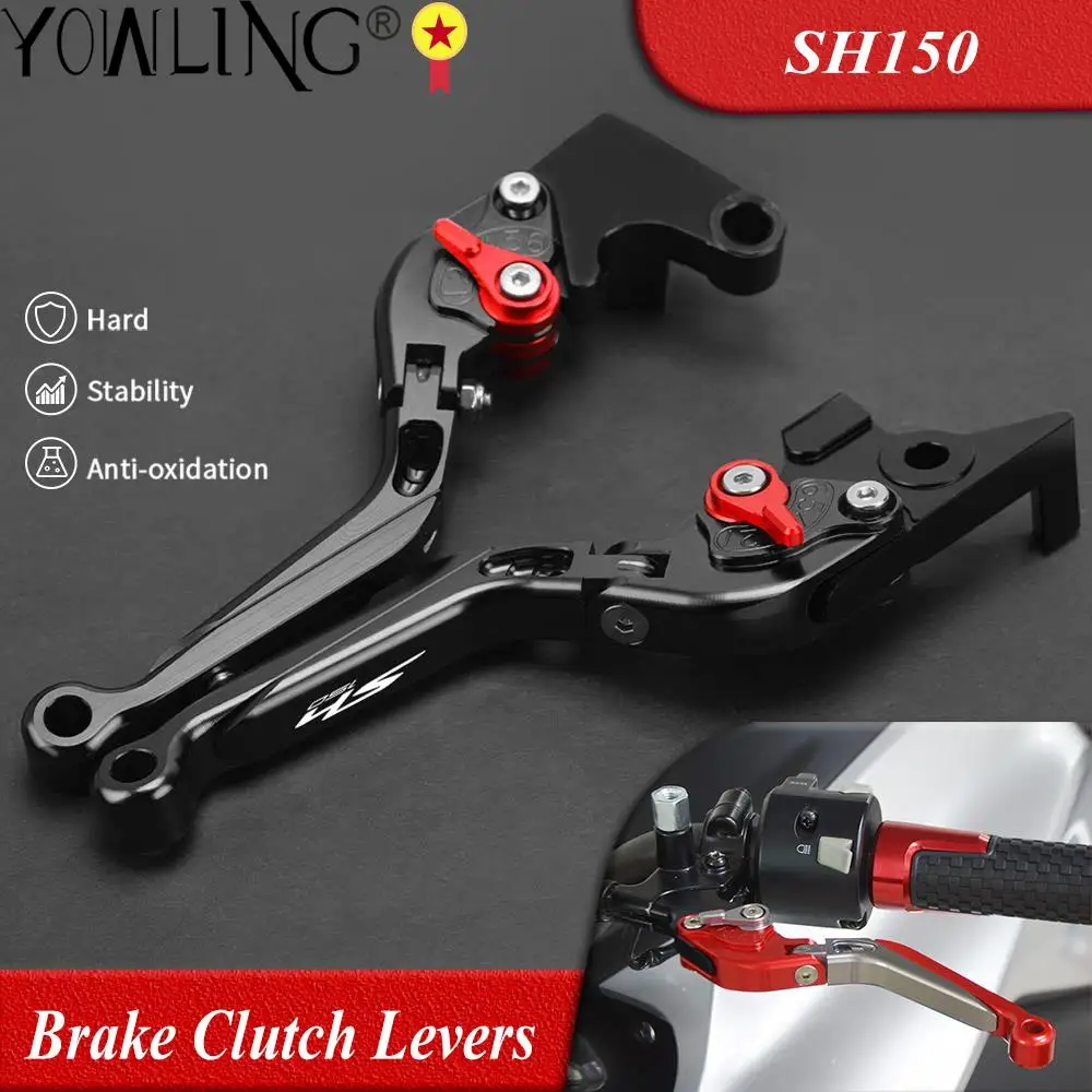 Motorcycle Adjustable Extendable Brake Clutch Levers For Honda SH150 SH150i SH 150 150i 2014 2015 2016 2017 2018 2019 2020 2021