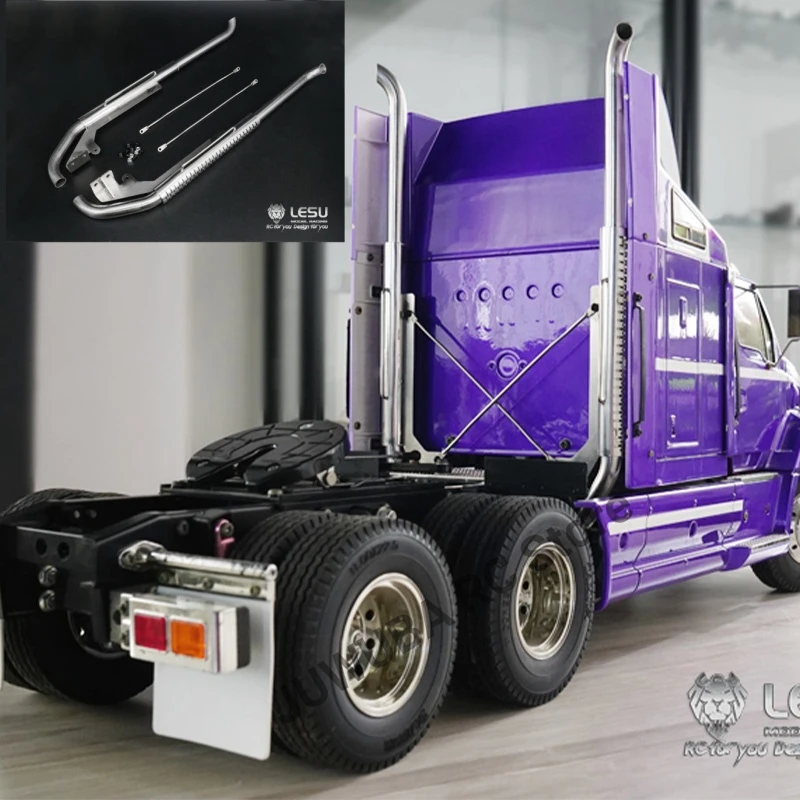 

LESU 1/14 RC Truck Exhaust Pipes GW-K014 For 1/14 Tamiya RC Tractor Truck Accessories Model Toy Tactor Truck DIY Parts