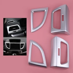 4pcs ABS Chrome Air Condition AC Vent Outlet Trim Cover Fit for Honda CRV 2012 2013 2014 2015 2016