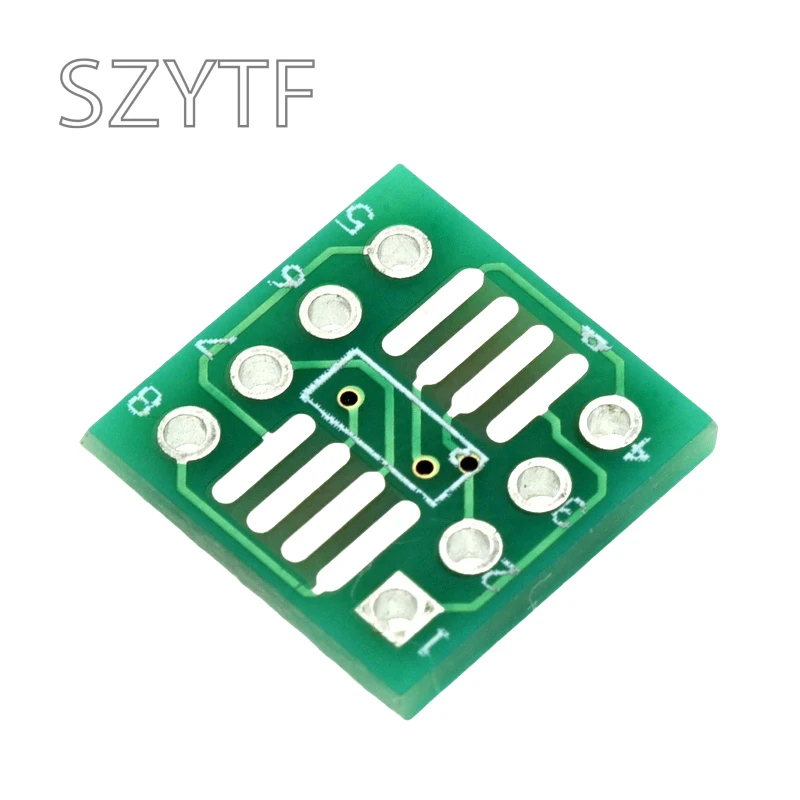 50pcs/bag Adapter plate SOP8 SSOP8 TSSOP8 SMD to DIP  0.65 / 1.27mm pitch