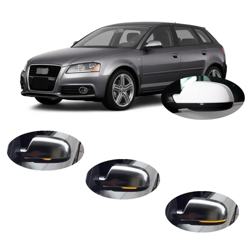 

for Audi A3 S3 8P1 8PA 8P7 Convertible B8.5 2010 2011 2012 2013 LED Sequential Blinker Indicator Side Mirror Turn Light Signal