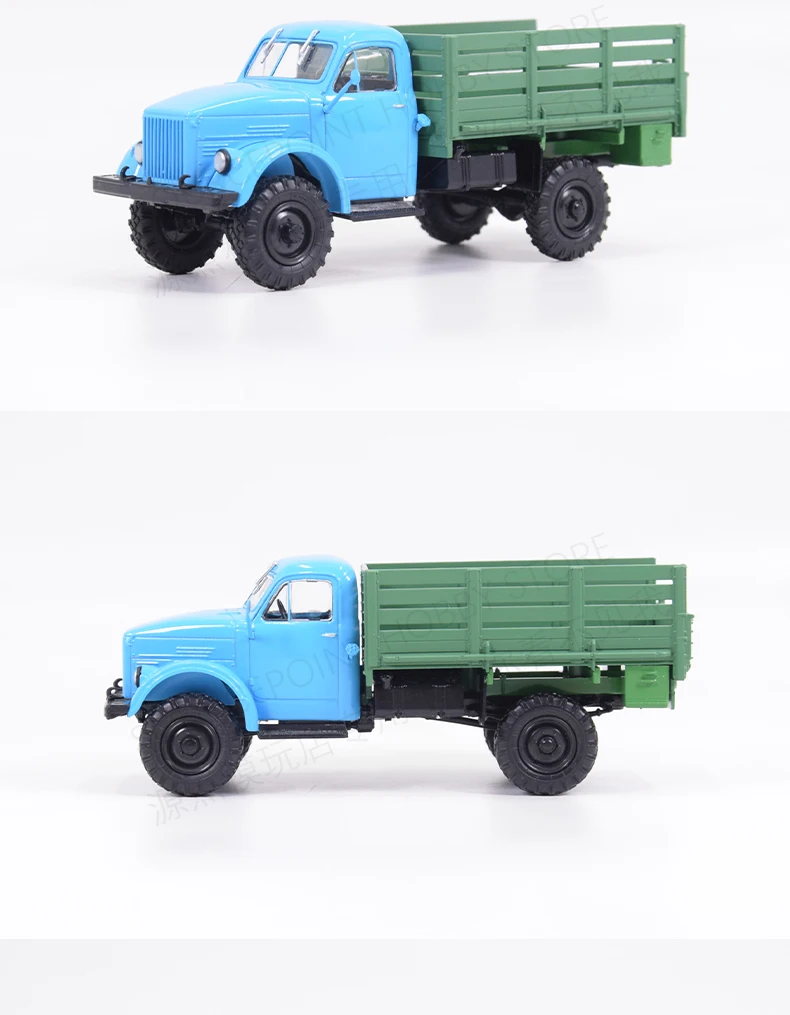 1:43 السوفياتي 4x4 نموذج شاحنة خفيفة GAZ-63 الروسية 2 طن على الطرق الوعرة نموذج مسطح JGRN052
