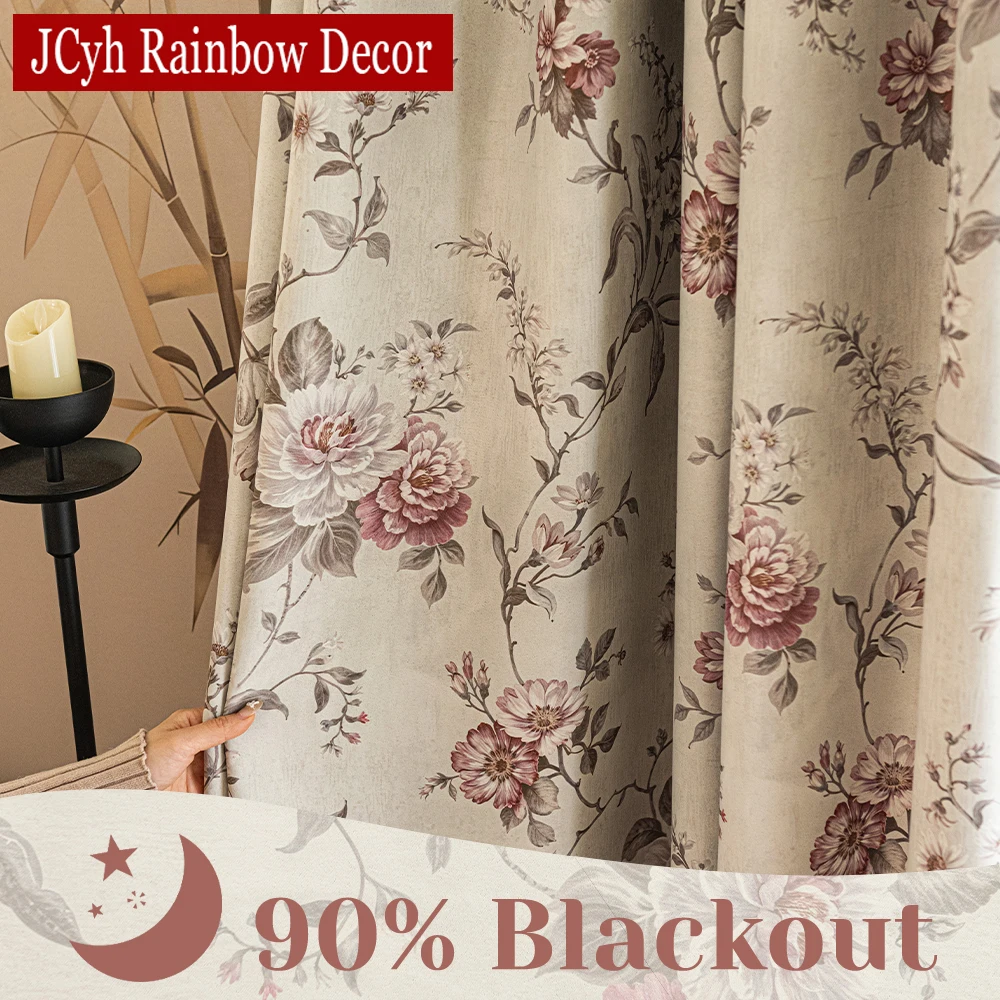 Pink Floral Blackou…