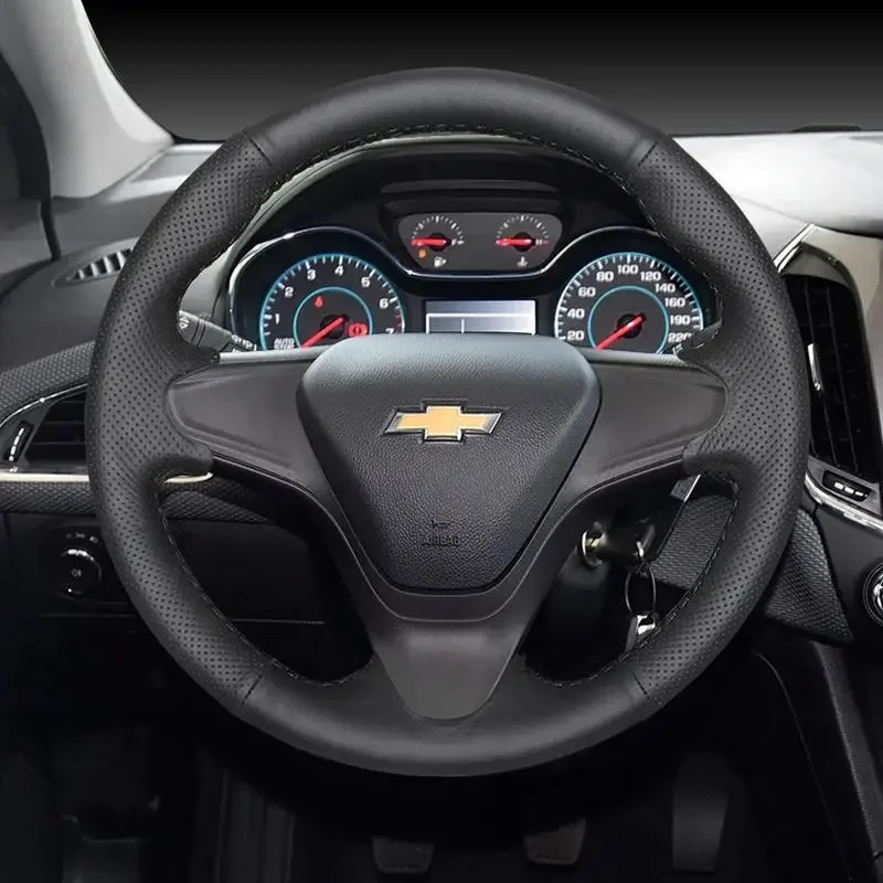 

Кожаный чехол на руль автомобиля «сделай сам», для Chevrolet Equinox Monza Cruze Cavalier Malibu XL, парусные аксессуары для интерьера