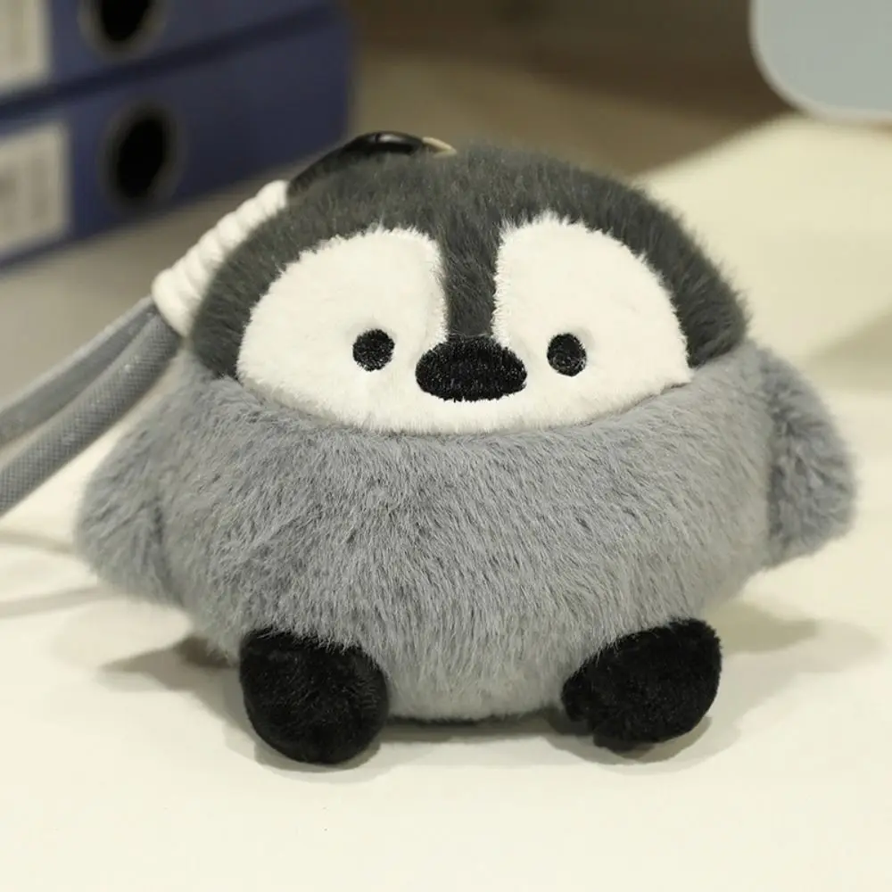 Pinguim de pelúcia chaveiro dos desenhos animados animal pinguim pingente de pelúcia bonito simulação pinguim pingente macio unisex