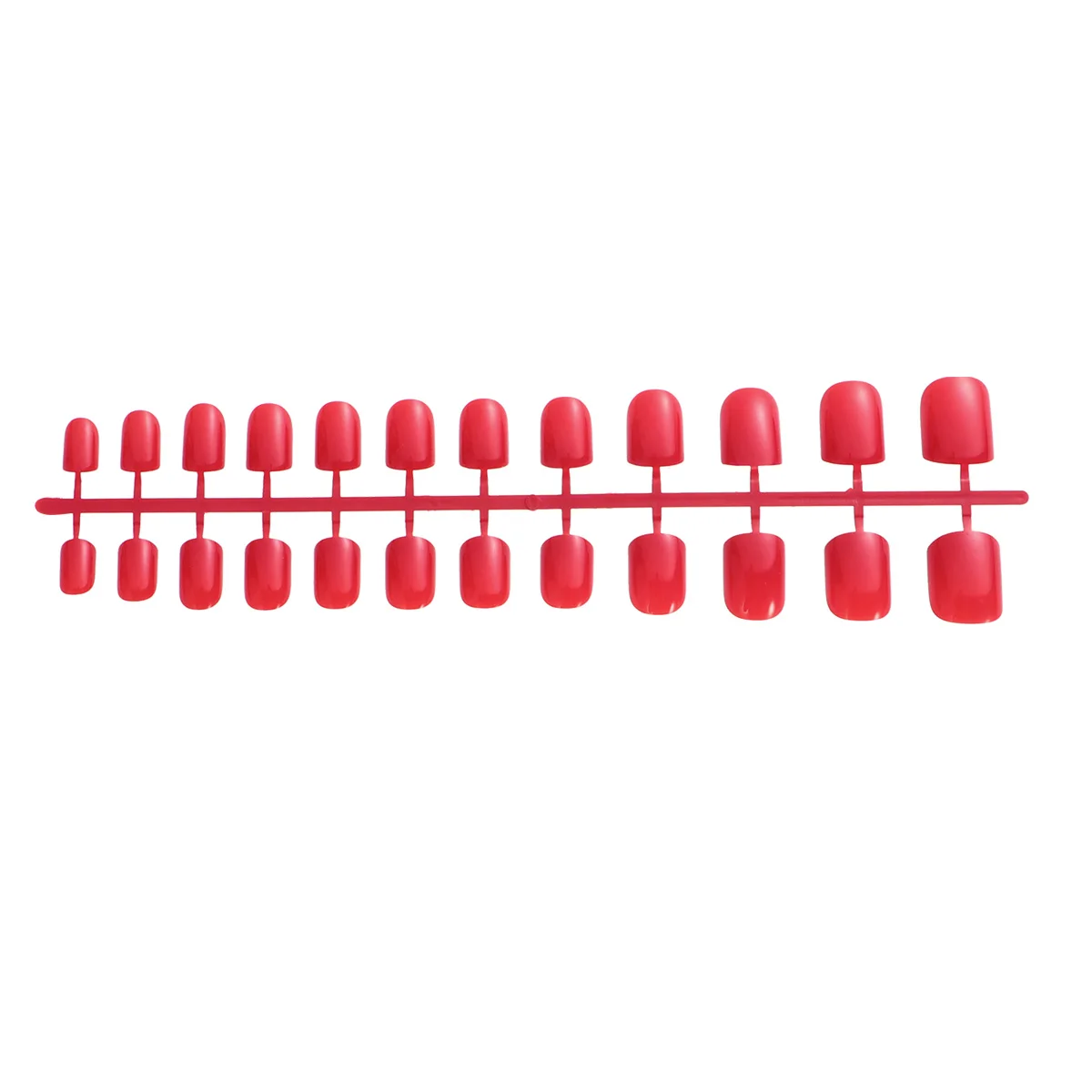 

120 pcs Fake Nail Patch Artificial Nails Sticker Red Coffin Acrylic Durable Breathable Lightweight Trim File Shape Wedding Prom
