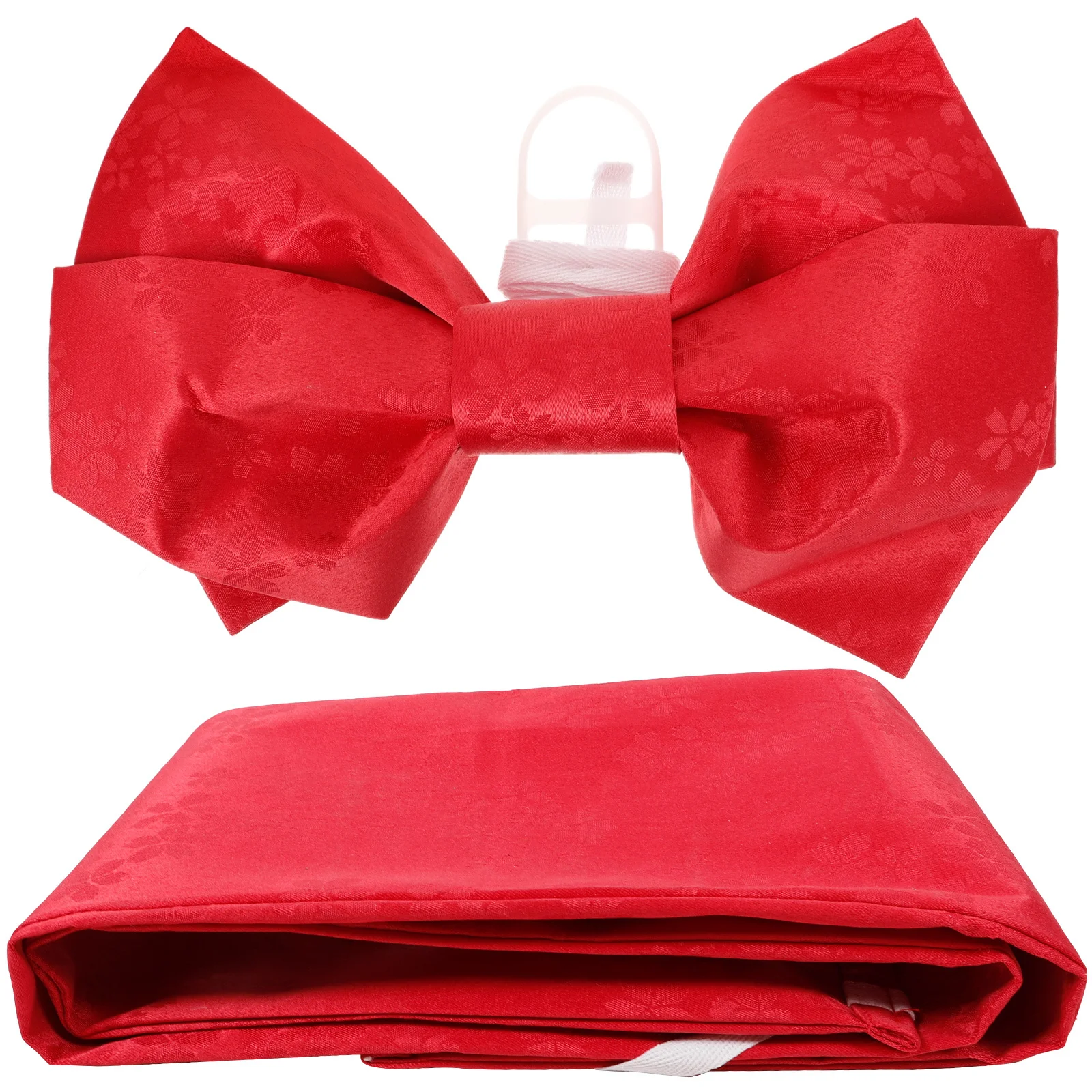 1 個日本の着物ウエストベルト伝統的なヴィンテージパターンの弓アクセサリー女性のための軽量ポータブルファッショナブルなパーティーウェア