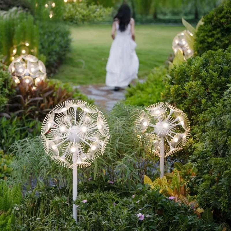 Large outdoor LED acrylic dandelion lights, waterproof decorative lights, parks, villas, gardens, Christmas