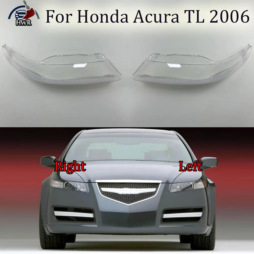 

For Honda Acura TL 2006 Headlamp Cover Shade Headlight Transparent Lens Lamp Shell Masks Plexiglass Replace Original Lampshade