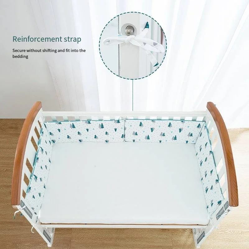 2024 New Baby Bedding Set All Cotton Baby Crash Prevention Bed Surround Four Seasons Baby Thickened Fall Prevention Bed Surround