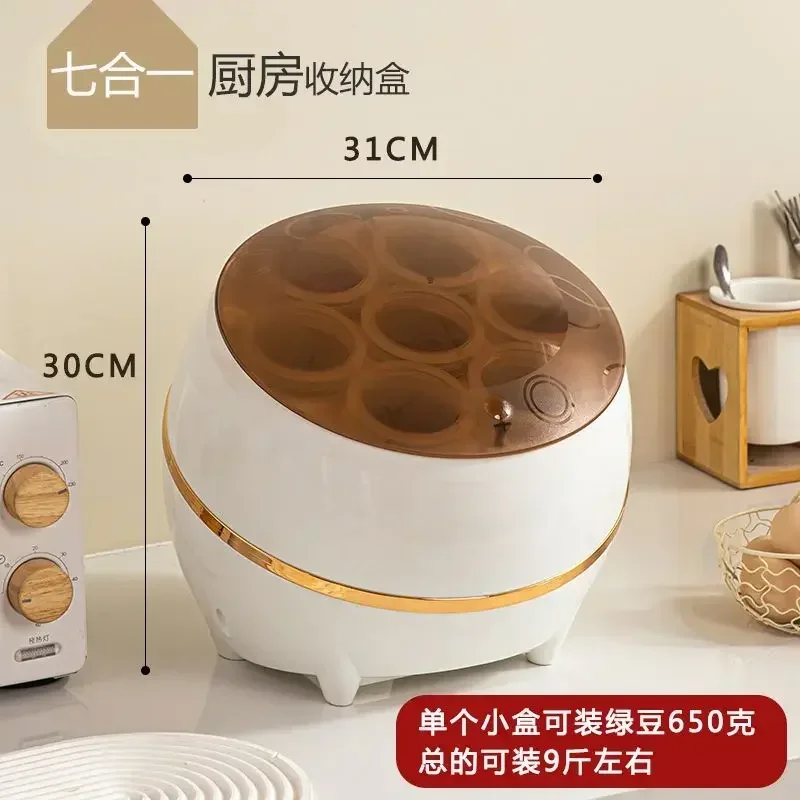 2024 New Type Grain Storage Box Multi Functional Grain Storage Barrel Large Capacity Household Rice Barrel Sealed Moisture Proof