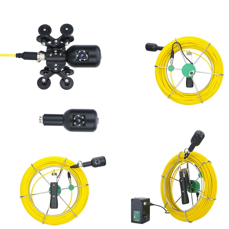 HD Dual Camera Drain Sewer Industrial Endoscope Pipe Inspection Video Camera