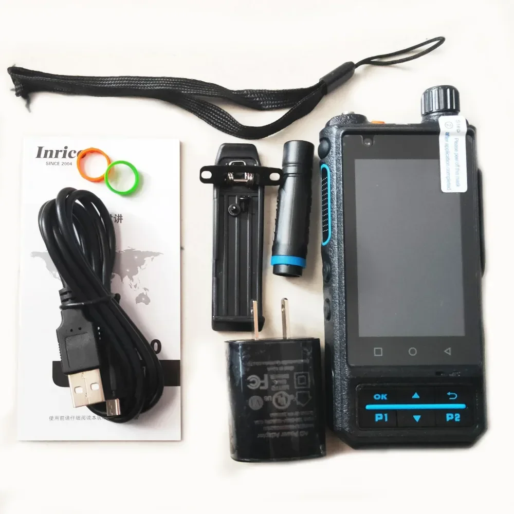 Inrico 4G LTE Network Radio, Android 10 Zello PTT Walkie Talkie with GPS WiFi BT SOS, for Team Work & Outdoor