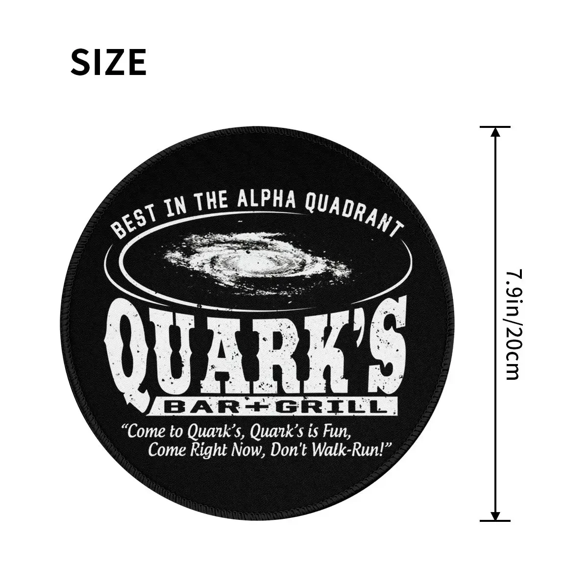 Deep Space 9 Quarks Bar Round Mouse Pad Computer Keyboard Mouse Mat Gamer Laptop Desk Mat Office Accessories Table Mats