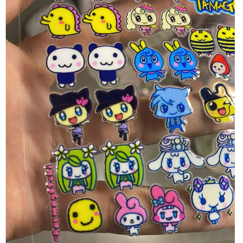 1 pz Tamagotchi Adesivo in cristallo in rilievo Adesivo decorativo per telefono cellulare fai da te Adesivi decorativi per cancelleria per conti a mano per studenti