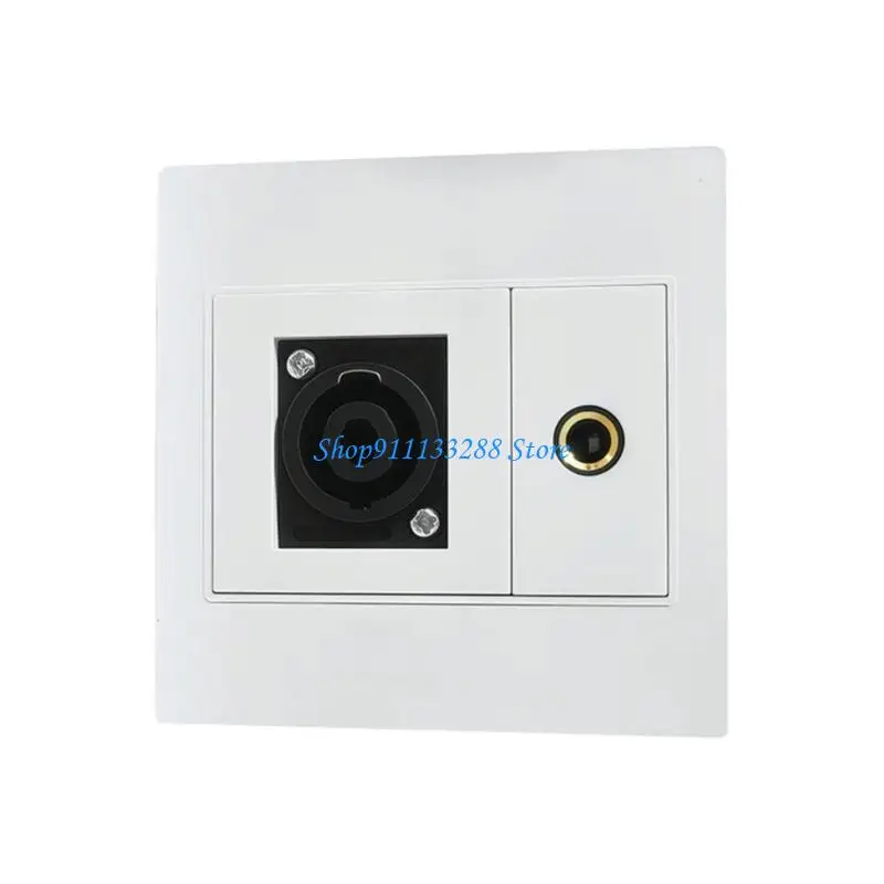 G88D Versatilitys Audios Connectors Panel XLR/Speakon 6.35mm Input Wall Plate for Clear Sound Quality in Multiple Environment