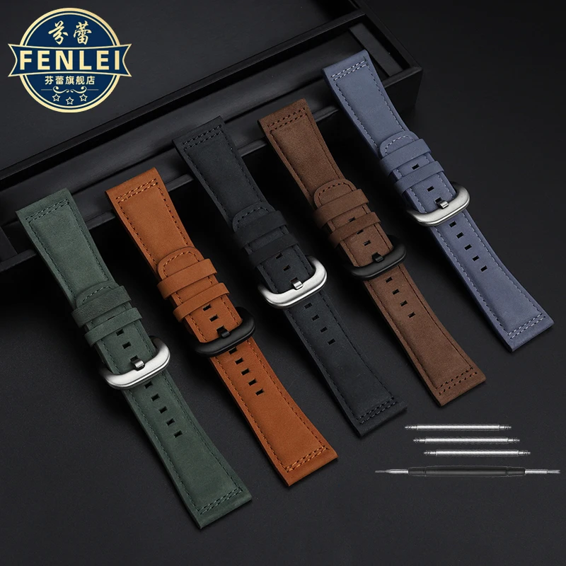 For Seven Fridays Watch Strap 203 M203 P1 P2 S2 M2 Q2 03 Genuine Leather Men's Accessories Retro Cowhide Watchband 28mm Bracelet