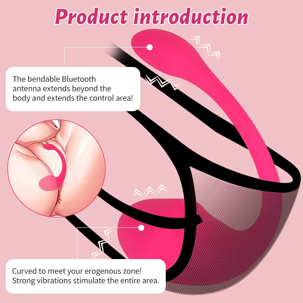 Wireless APP Vibrating Egg for Women Clitoris Stimulator Wearable G Spot Vibrator Love Egg Female Masturbator Adult Sex Toys 18+