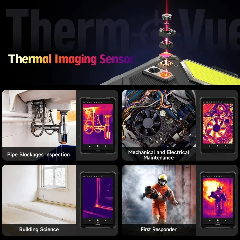 Ulefone Armor Pad 4 Ultra (T ) 5G تابلت متين 10.36 بوصة 16 جيجابايت 256 جيجابايت 11800 مللي أمبير 50 ميجابكسل أندرويد 14 LED ضوء أقراص الكمبيوتر الحرارية lmaging