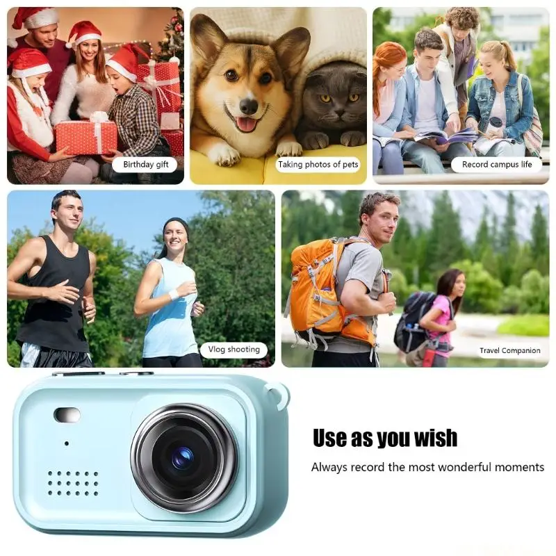 E56B Wide Mini Digital Camera Plastic Construction Adventure Travel Companion