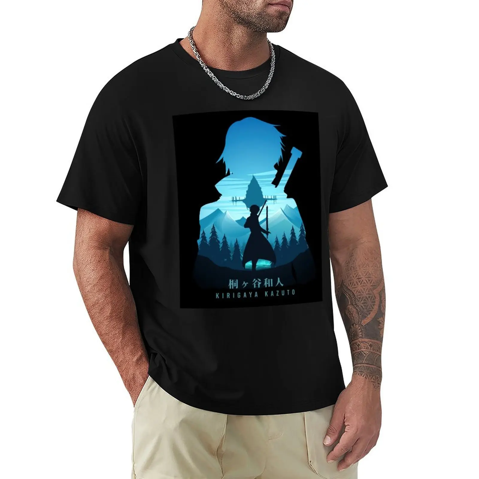 Kirito T-Shirt Casual Holiday Short Sleeve Tee