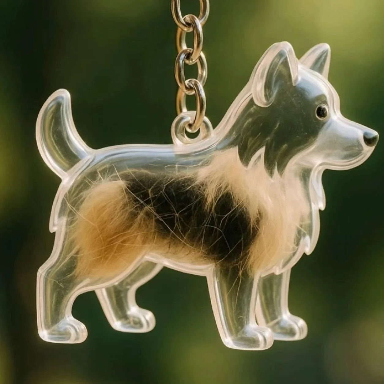 كلب صغير طويل الشعر شيبا Inu تيدي الكلب الشعر جمع قلادة شعر الحيوانات الأليفة شفافة تخزين كبسولة القط الكلب الهدايا التذكارية الحيوانات الأليفة عاشق هدية