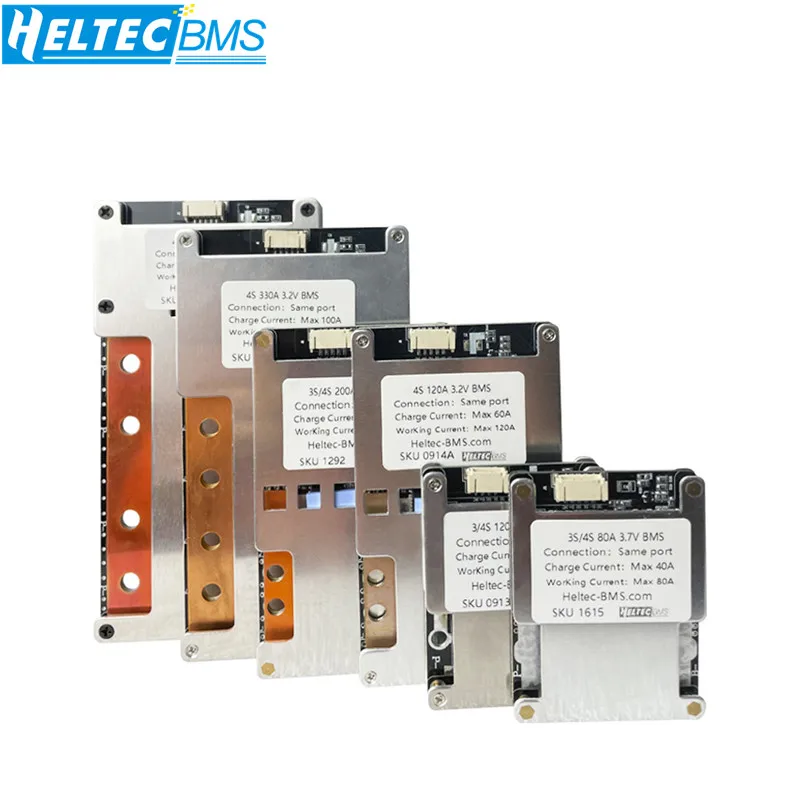 HeltecBMS 12V BMS 3S równowaga 4S 100 a120a160a200a300a380a 12.6V/16.8V 18650 tablica zabezpieczająca baterię falownik Ups li-ion/LiFePo4