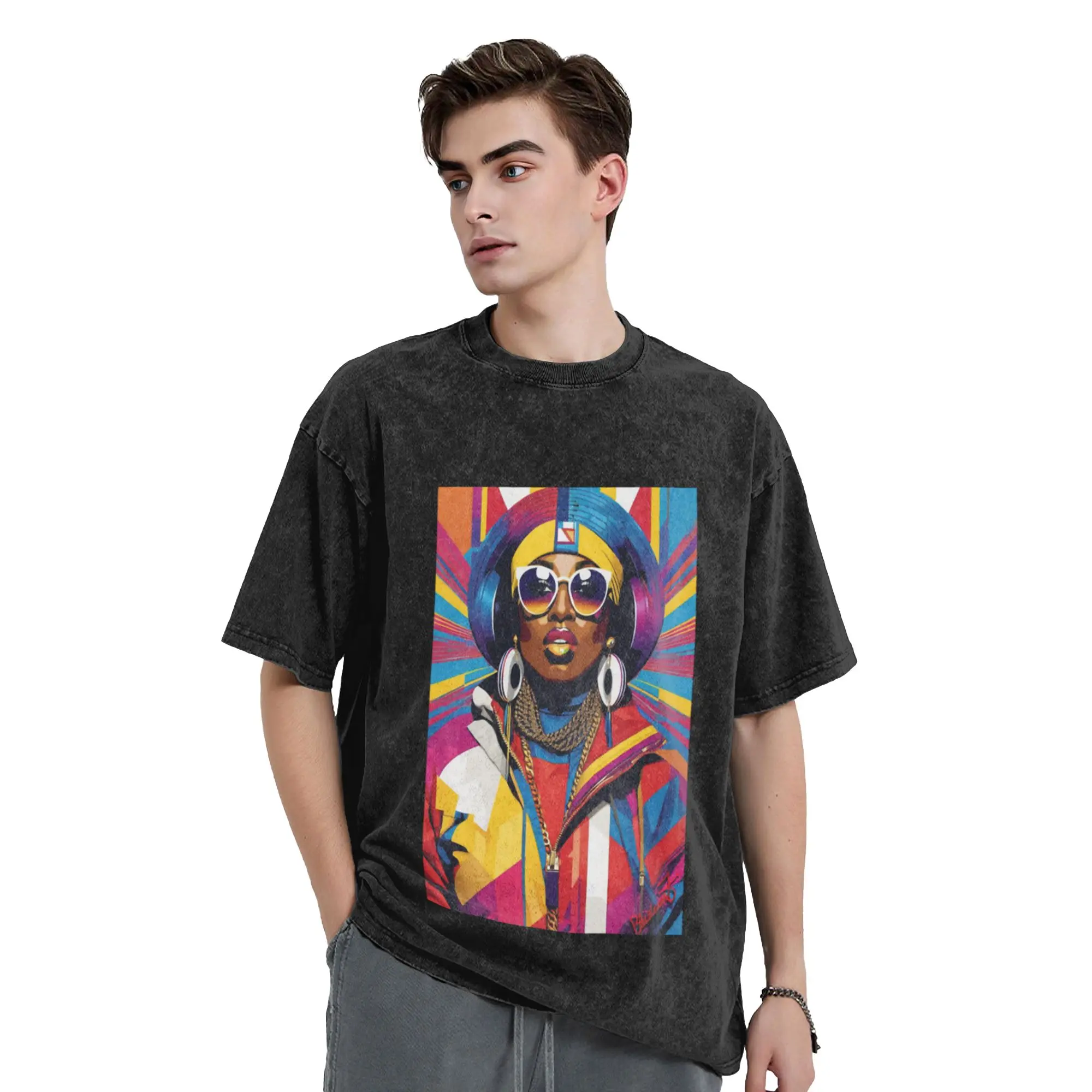 Missy Classic Chic A T-Shirt Oversized Short Sleeve Men's Women's Cotton Tees Tops