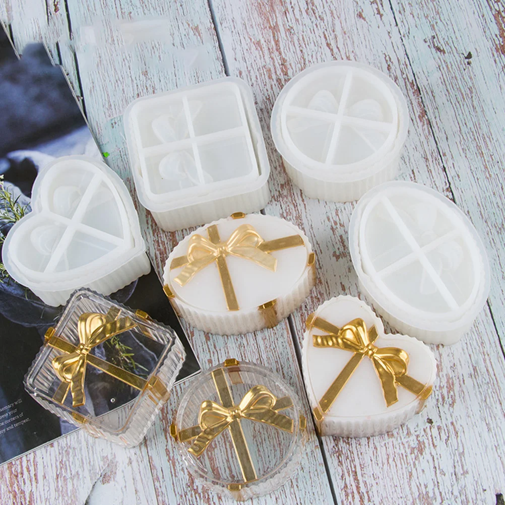 

1Set Round-Shape Gift Box Mold Silicone for DIY Epoxy Resin Storage Jewelry Craft Decoration Making Box Resin Molds
